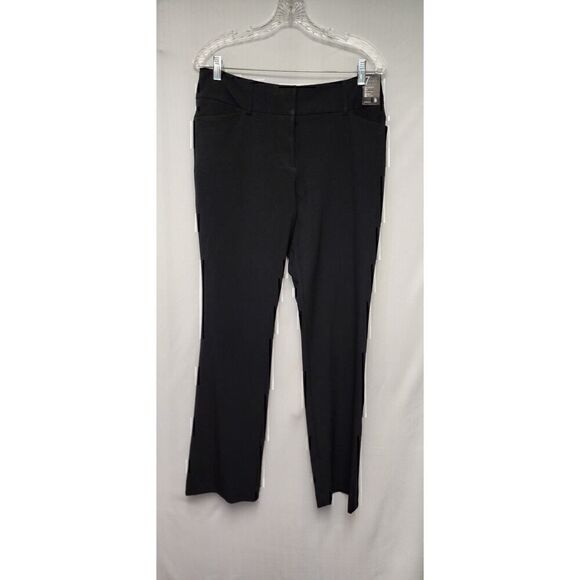 7th Avenue Modern Fit Barely Bootcut Black Dress Pants  Size 8 - Picture 2 of 7